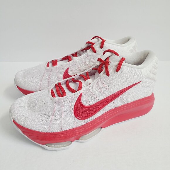 NEW Nike Air Zoom GT Hustle 3 Basketball Shoes HM0268-100 Size 8 White Red - Picture 1 of 8